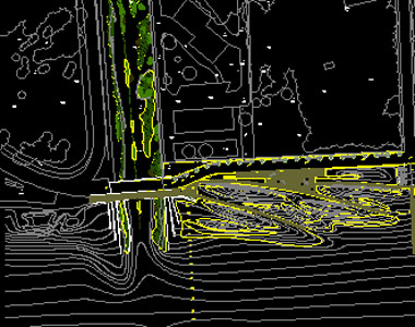 Projecte de pont sobre la Riera dels Canyars realitzat per l'empresa STATIC INGENIERIA per a l'&Agrave;rea Metropolitana de Barcelona (2001)